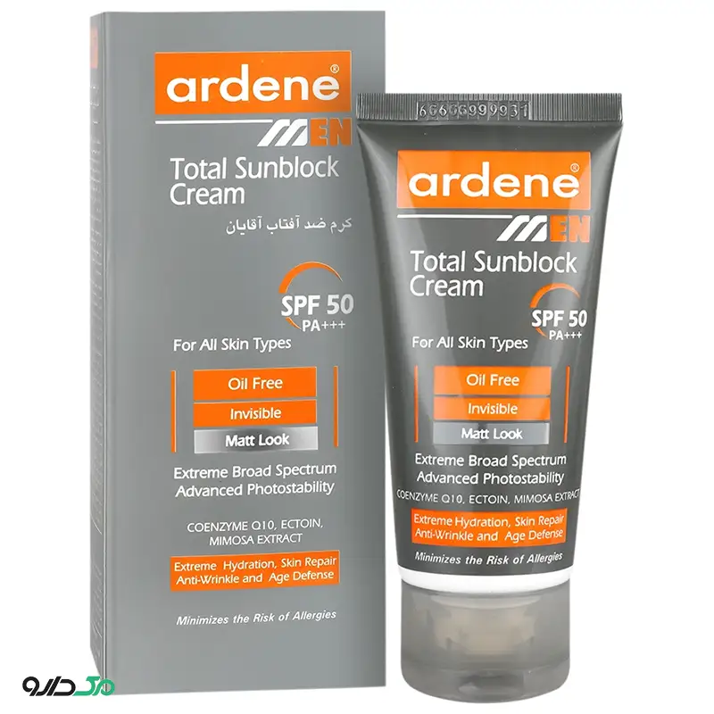 کرم ضد آفتاب آقایان آردن SPF50